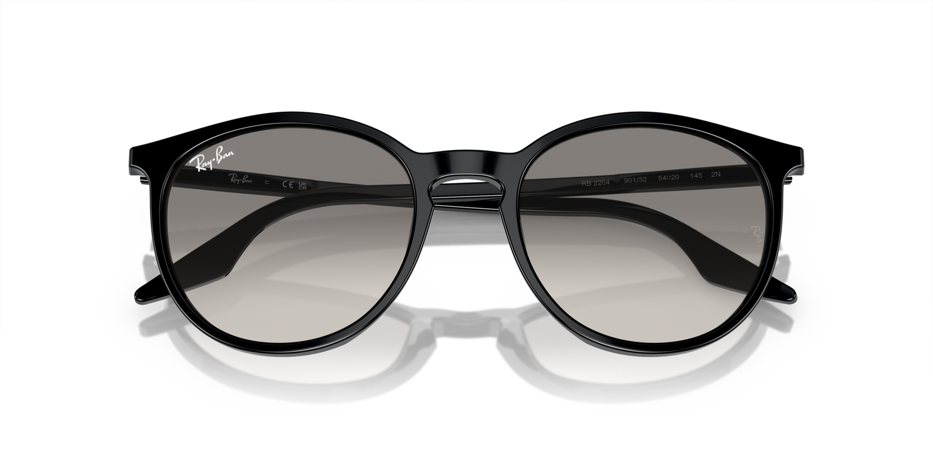 Ray-Ban 2204 Womens Frame Sunglasses with Dark/gray Lenses Amazon.com: Ray-Ban RB2204F Low Bridge Fit Sunglasses, Black  main image 2