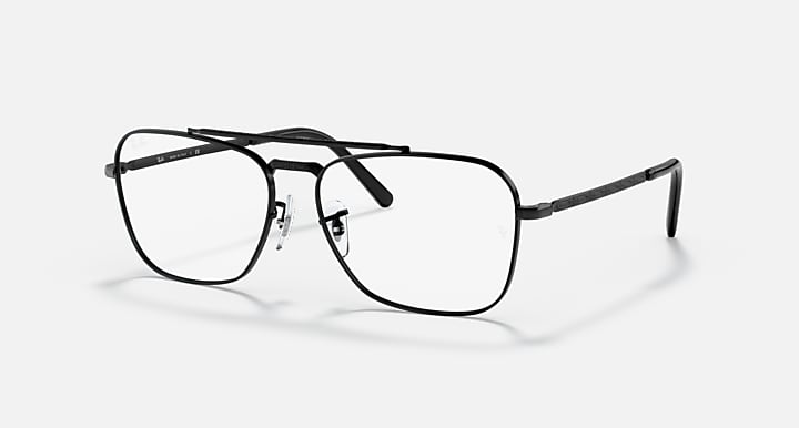 Ray-Ban Eyeglasses Unisex New Aviator Optics Prescription - Gold Frame Clear Lenses 58-14 Polarized