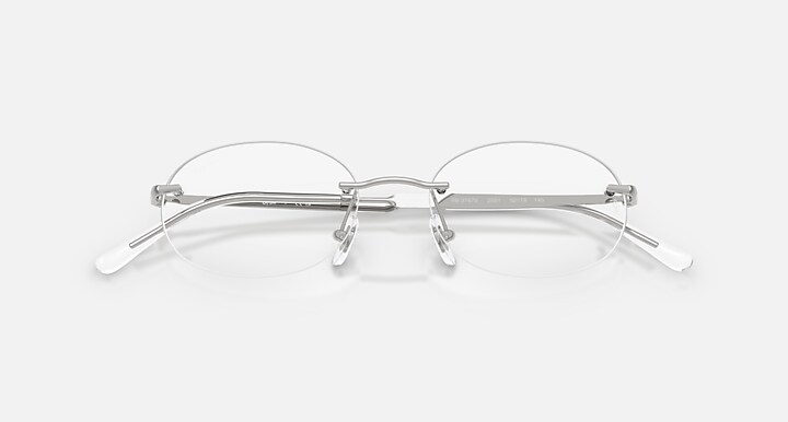 Ray-Ban Eyeglasses Unisex Rb3767v Optics Prescription - Silver Frame Clear Lenses 50-18 Polarized