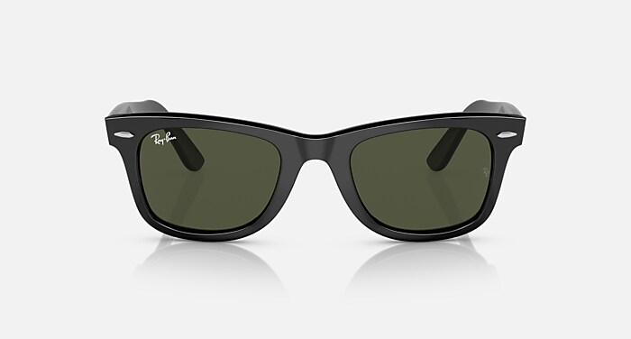 Ray-Ban Sunglasses Unisex Original Wayfarer Bio-based - Black Frame Green Lenses 50-22