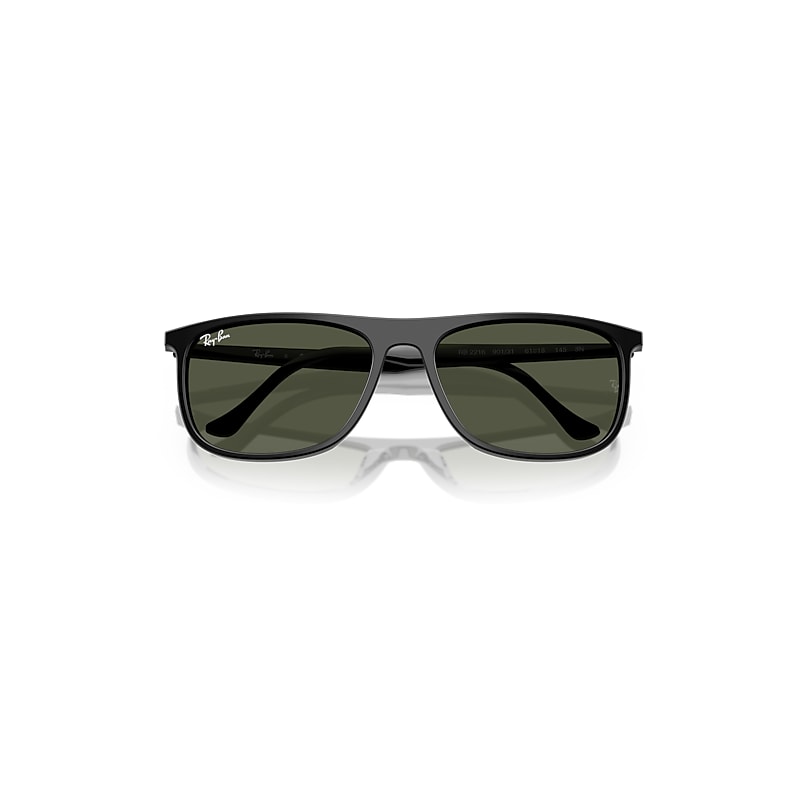 Ray-Ban Rb2216 Sunglasses Black Frame Green Lenses 61-18