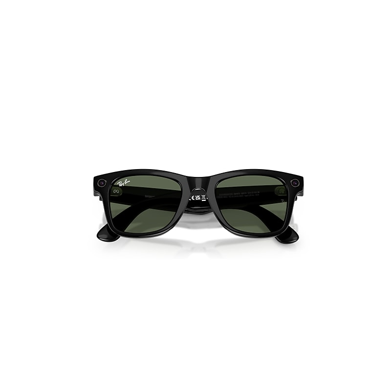 Ray Ban Meta Ai Glasses Black Frame Green Lenses In Black