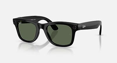 RAY-BAN | META WAYFARER Sunglasses in Cosmic Blue and Clear
