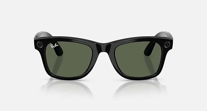 Ray-Ban Meta AI Glasses Black Frame Green Lenses