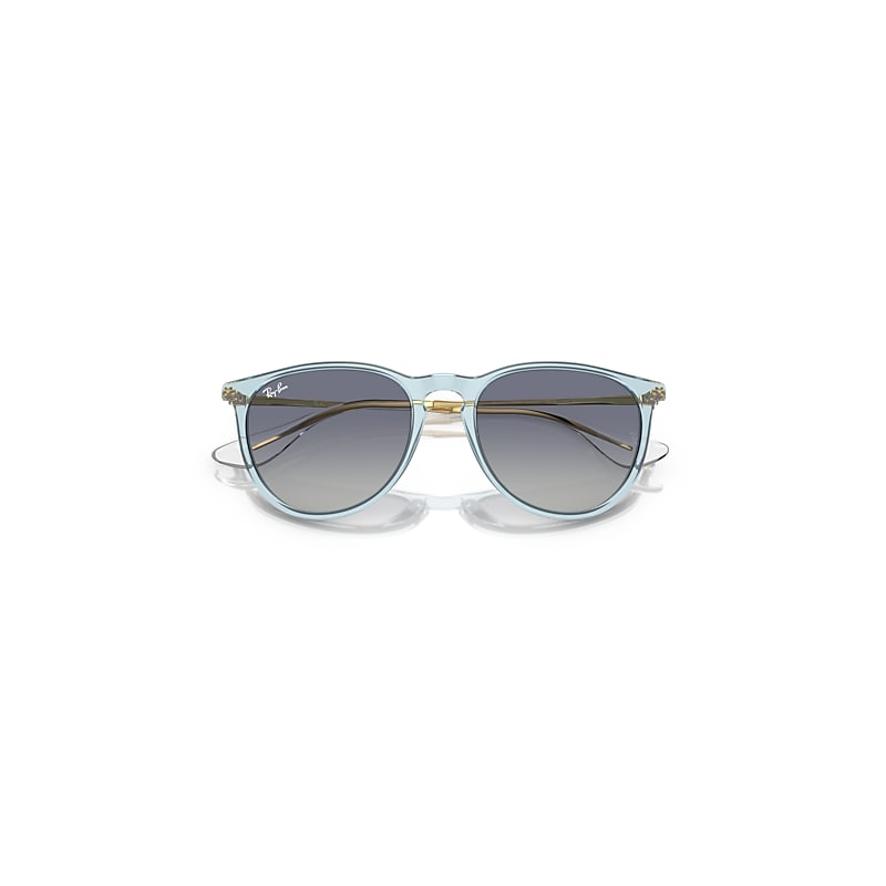 ERIKA CLASSIC Sunglasses in Transparent Light Blue and Grey/Blue