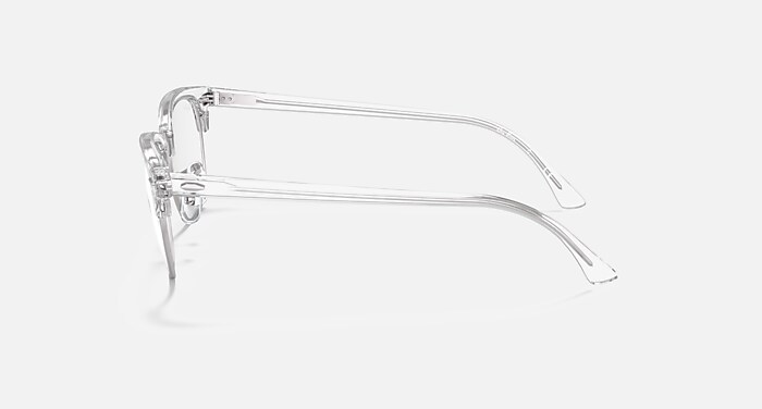 Ray-Ban Eyeglasses Unisex Clubmaster Optics Prescription - Red Havana Frame Clear Lenses 49-21