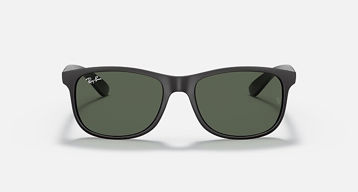 Ray-Ban Sunglasses Man Andy - Black Frame Green Lenses 55-17