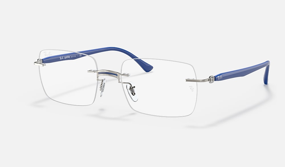 Ray-Ban - 専用 Occhiali da Vista RB8767 OPTICS con montatura Blu su Argento