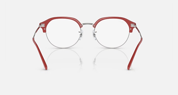 RB7229 OPTICS Eyeglasses with Red On Silver Frame - RB7229 | Ray 