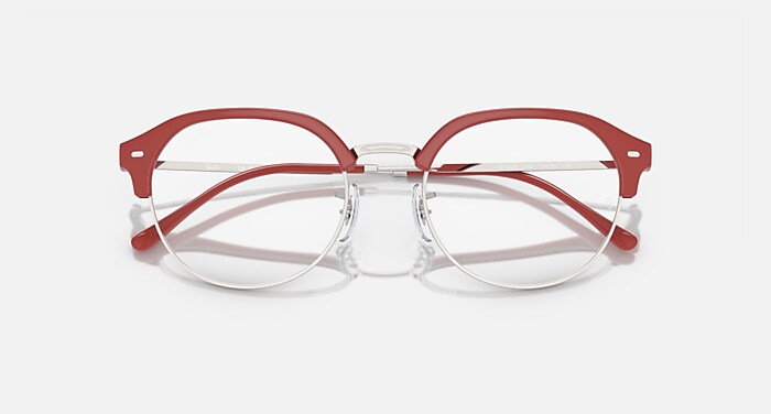 RB7229 OPTICS Eyeglasses with Red On Silver Frame - RB7229 | Ray 