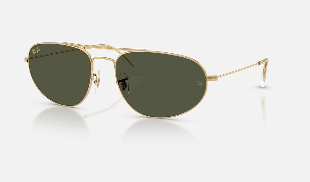 Ray-Ban Sunglasses Unisex Explorer Iv - Legend Gold Frame Green Lenses 60-18