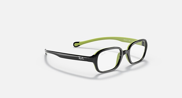 RB9074 OPTICS KIDS Eyeglasses with Black On Green Frame