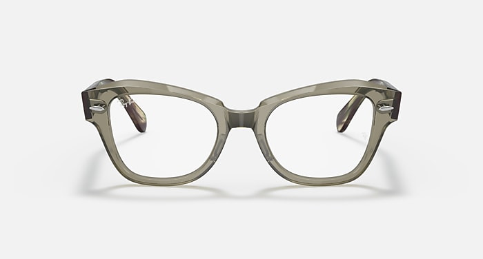 STATE STREET OPTICS Eyeglasses with Transparent Green Frame