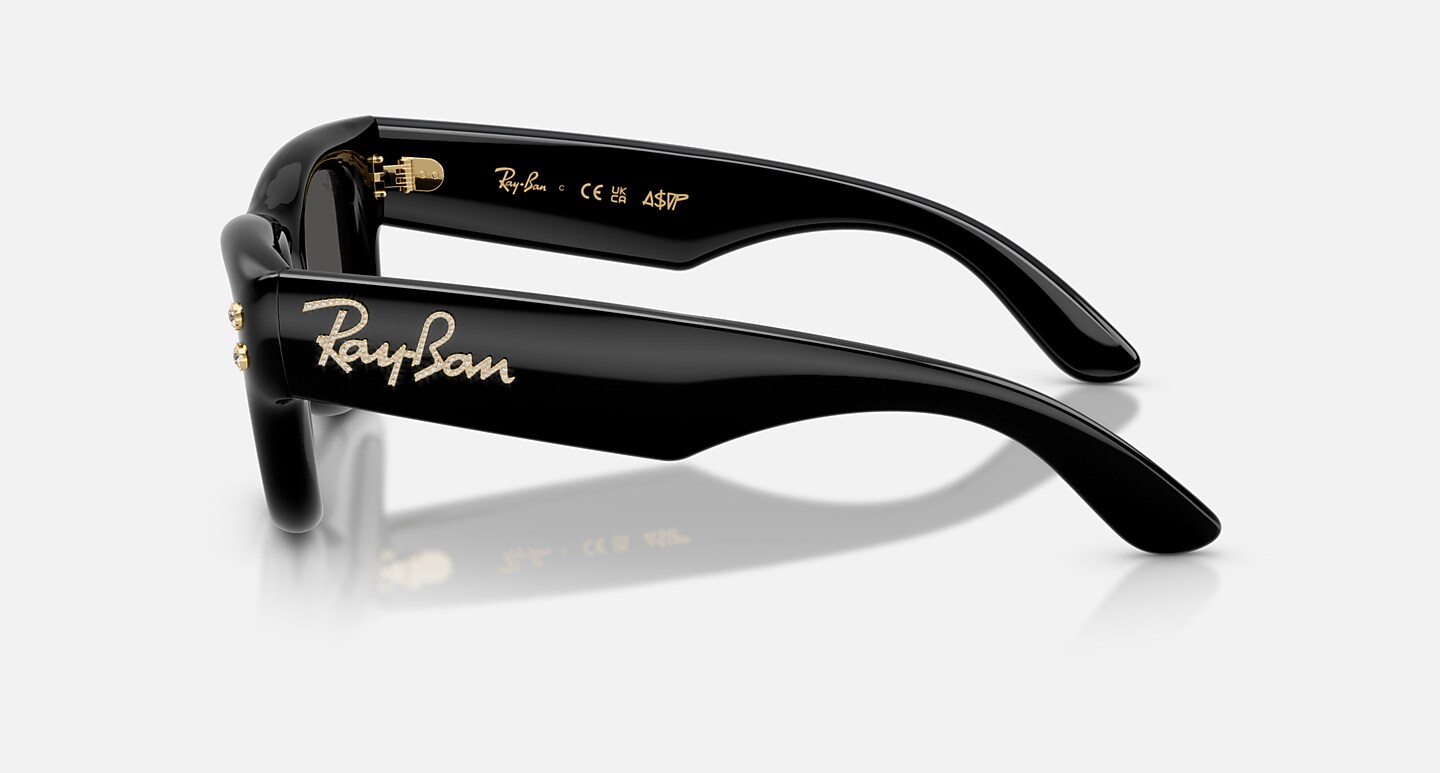 Ray-Ban Sunglasses Unisex Wayfarer Puffer Diamond Edition - Black & Diamonds Frame Black Lenses 47-23