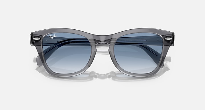 Ray-Ban 0RB0707S RB0707S Pulido Gris Traslúcido SUN_Closed Front