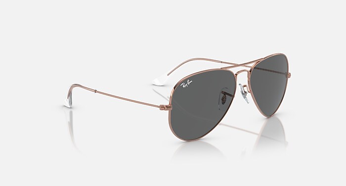 AVIATOR ROSE GOLD Sunglasses in Rose Gold and Dark Grey RB3025