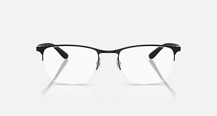Ray-Ban Eyeglasses Unisex Rb6513 Optics Prescription - Matte Black Frame Clear Lenses 55-20 Polarized