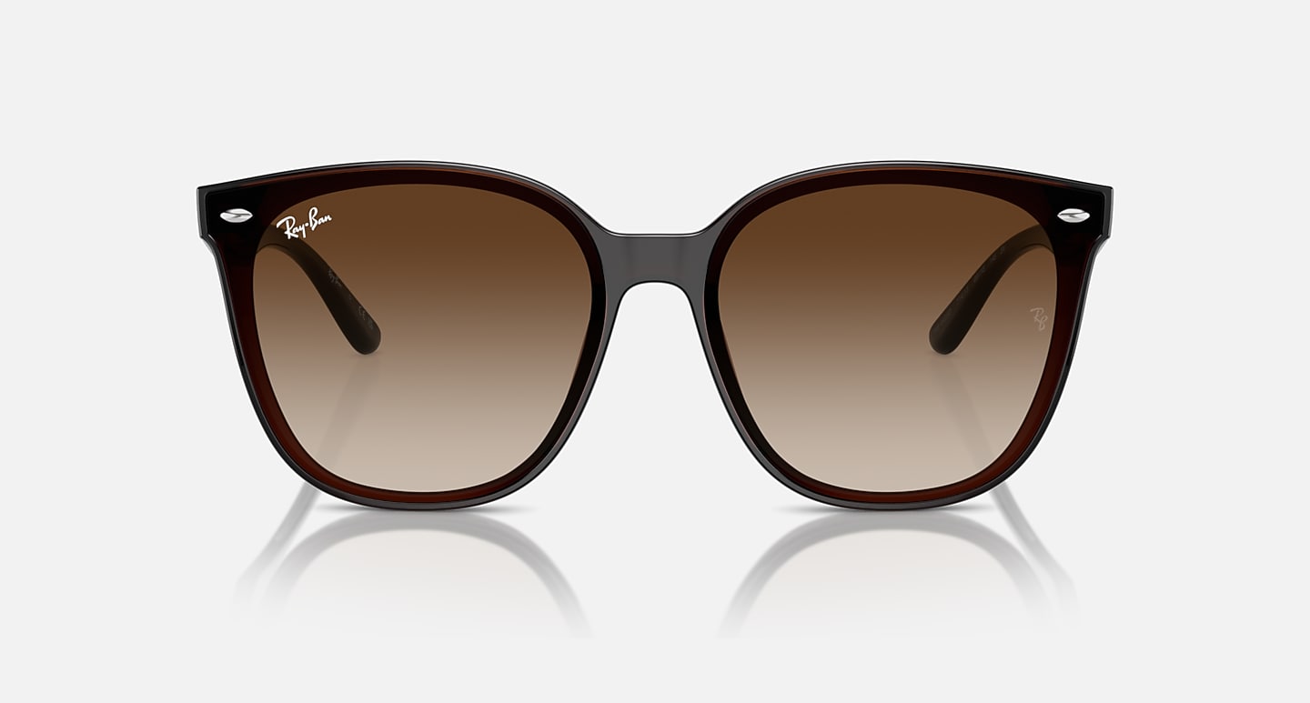 Ray-Ban Sunglasses Unisex Rb4423d - Transparent Brown Frame Brown Lenses 66-15