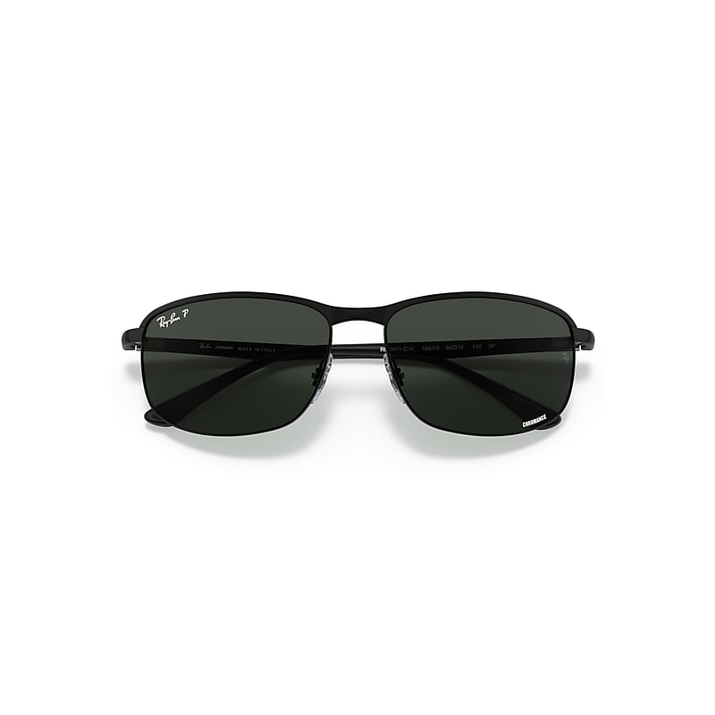 Ray-Ban Rb3671ch Chromance Sunglasses Black Frame Grey Lenses Polarized 60-16