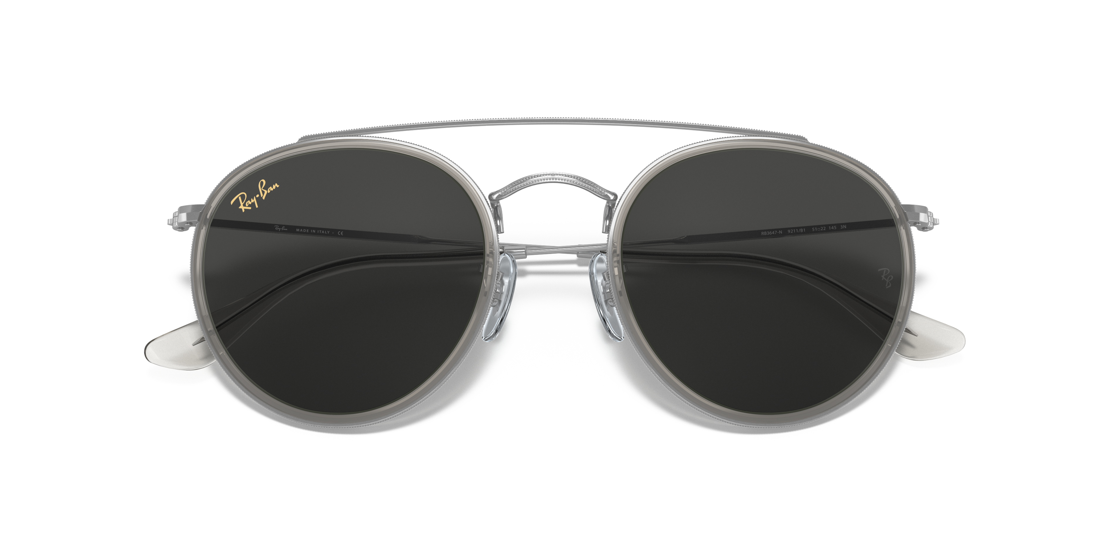 小物 Ray-Ban ROUND DOUBLE BRIDGE ROUND DOUBLE BRIDGE LEGEND GOLD Sunglasses in Silver and