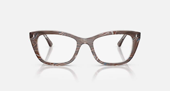 RB5433 OPTICS CHANGE Eyeglasses with Photo Waves Grey Frame