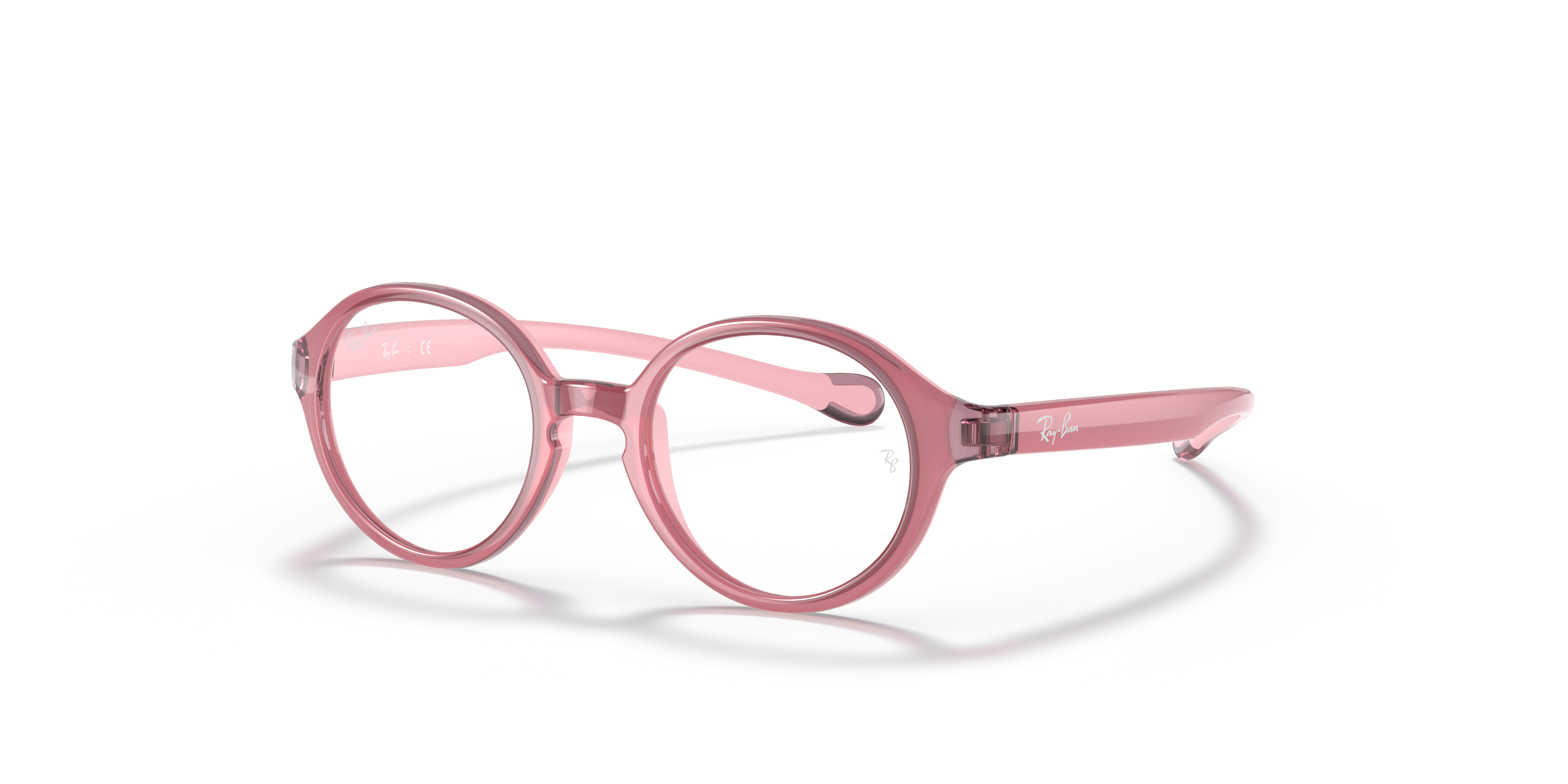 RB9075 OPTICS KIDS Polished Fuxia Frame Clear Lenses 37-16