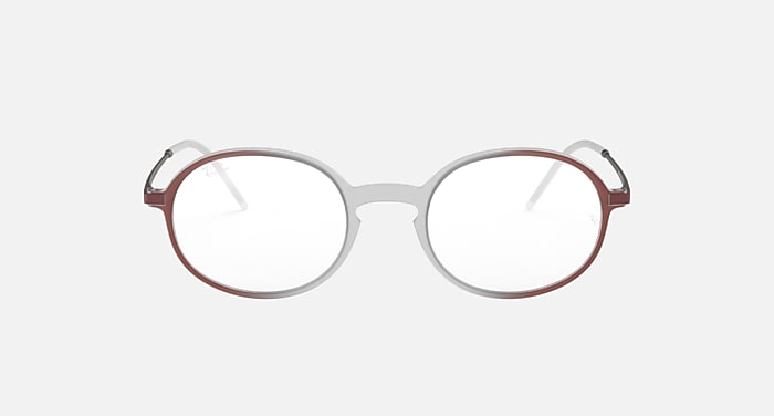 Ray-Ban Eyeglasses Unisex Rb7153 Optics Prescription - Bordeaux Frame Demo Lens Lenses Polarized 52-21