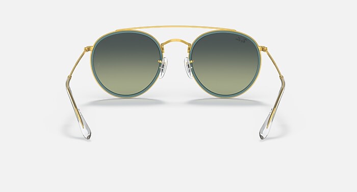Ray-Ban レイバン RB3647N ラウンドサングラス ゴールド ブラウン レイバン公式ストア】 Ray-Ban® ROUND DOUBLE BRIDGE サングラス