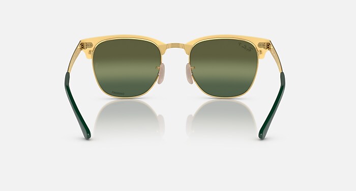 CLUBMASTER METAL CHROMANCE Sunglasses in Green On Gold and