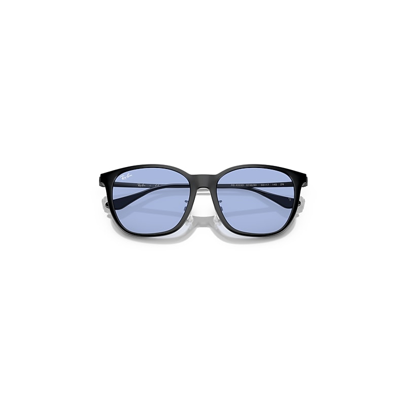 Ray-Ban RB4333D サングラス ブルーレンズ RB4333D Sunglasses in Black and Blue - RB4333D | Ray-Ban® US