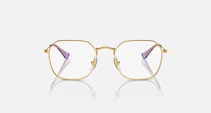 Ray-Ban Eyeglasses Children Rb9594v Optics Kids Prescription - Arista Gold Frame Clear Lenses 45-19 Polarized