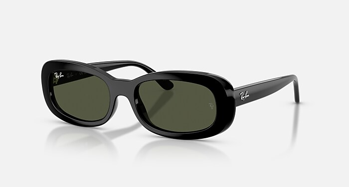 RB4457D BIO-BASED Sunglasses in Black and Dark Grey