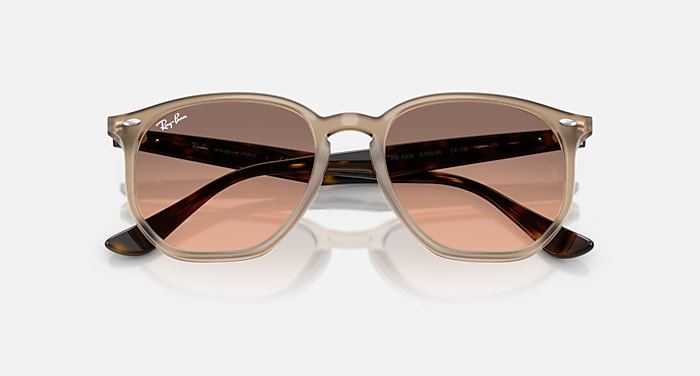 Ray-Ban Sunglasses Unisex Rb4306 - Havana Frame Pink Lenses 54-19
