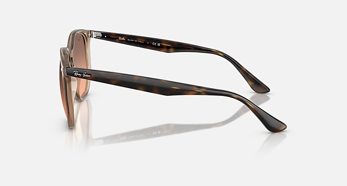 Ray-Ban Sunglasses Unisex Rb4306 - Havana Frame Pink Lenses 54-19