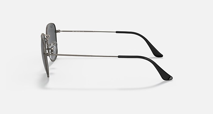 FRANK ANTIQUED Sunglasses in Gunmetal and Dark Grey - RB3857