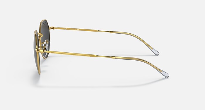 Ray-Ban Sunglasses Unisex Jack - Legend Gold Frame Black Lenses 53-20 Polarized