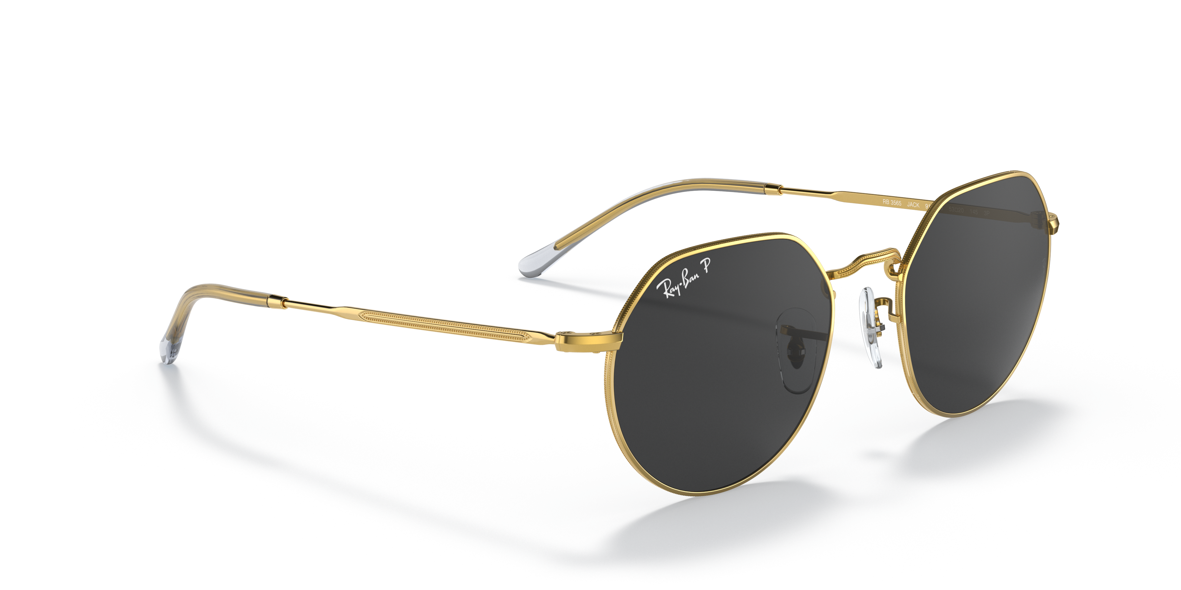 サングラス ^ONE BRILLIANT^ JackOB366Black Gold Jack-OB366-Black Gold JACK Sunglasses in Legend Gold and Black - RB3565 | Ray-Ban® US
