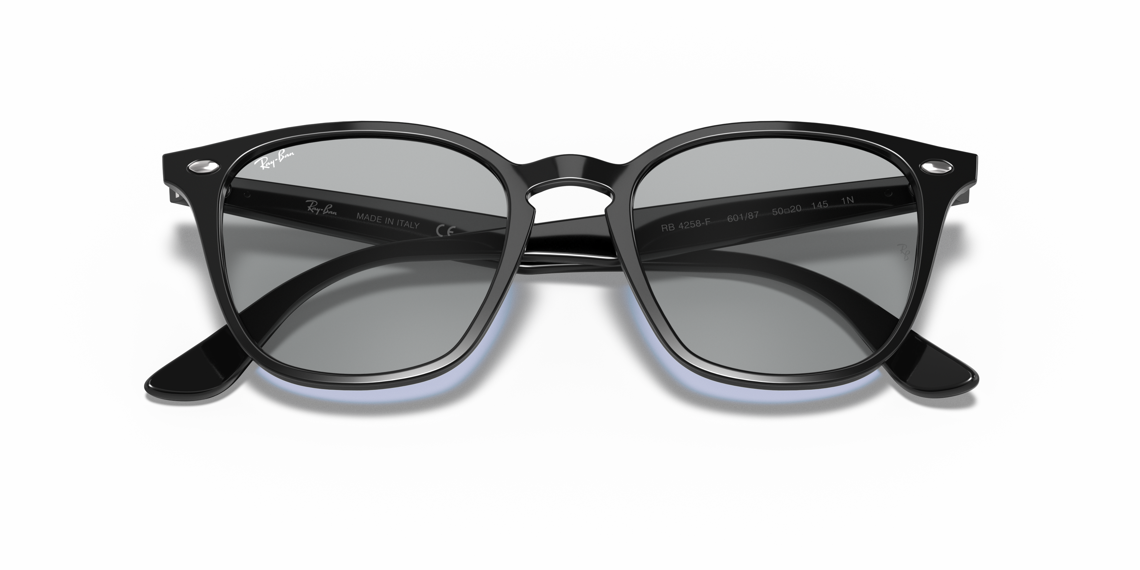 レイバンRayBan RB4258F601/87 BLACK/LIGHTGREY RB4258 Sunglasses in Black and Dark Grey Classic - RB4258F | Ray