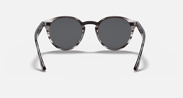 RB2180 Sunglasses in Striped Grey Havana and Grey Classic 
