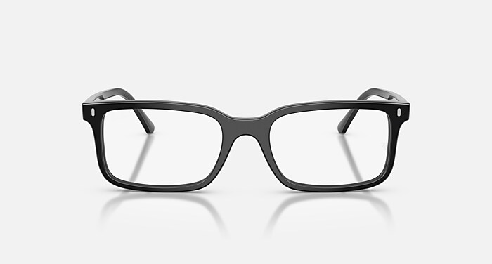 Ray-Ban Eyeglasses Unisex Rb5445 Optics Prescription - Black Frame Clear Lenses 52-19 Polarized