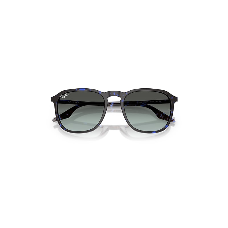 RAY BAN RB2203 SONNENBRILLEN HAVANA BLUE TURTLE FASSUNG BLAU GLAS 52-20