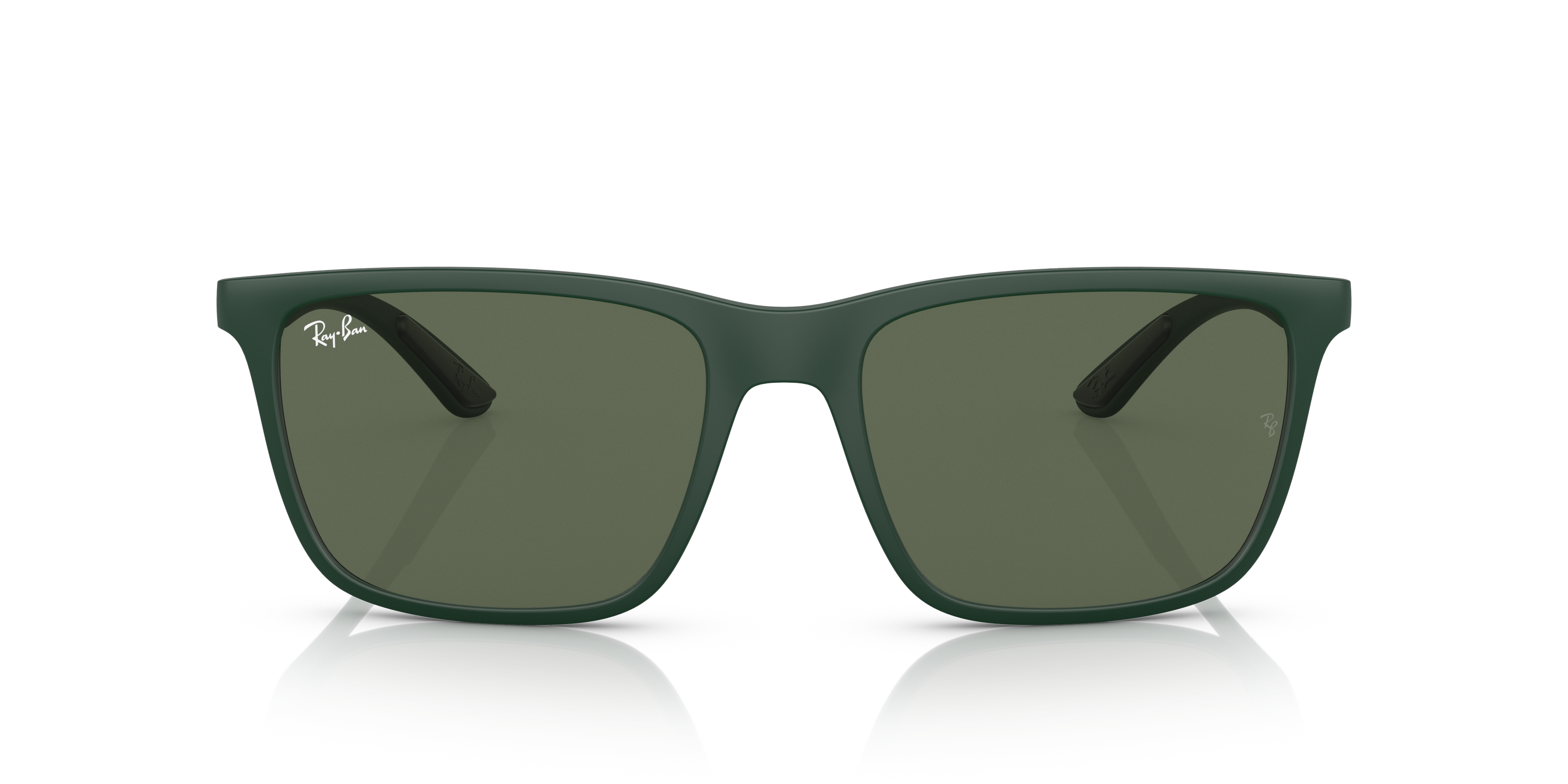 Ray Ban◆ スクエアラウンドサングラス Dark green lens RB4385 Sunglasses in Green and Dark Green - RB4385 | Ray-Ban® US