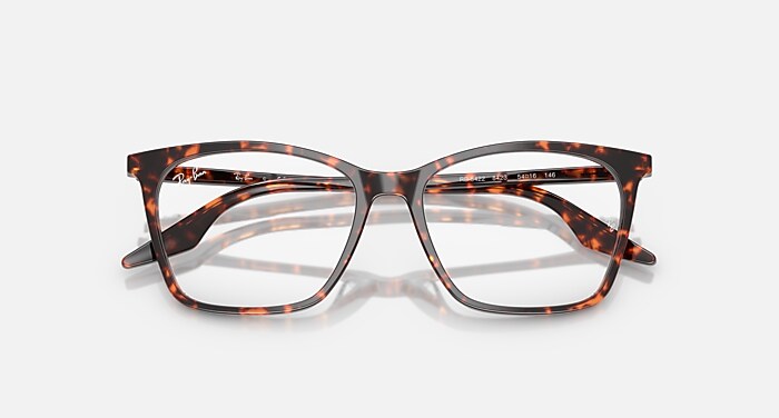 Ray-Ban Eyeglasses Woman Rb5422 Optics Prescription - Red & Pink Frame Clear Lenses 54-16 Polarized