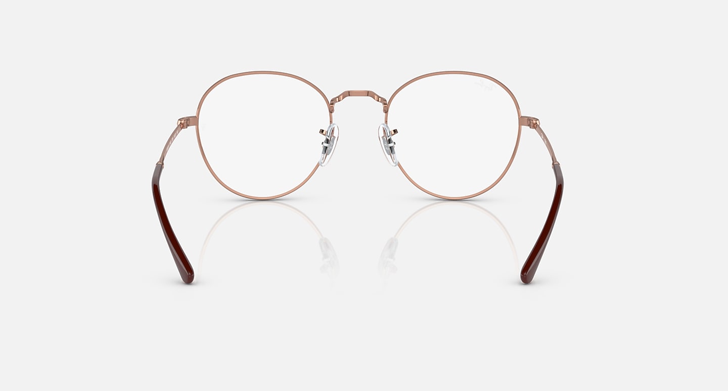 Ray-Ban Eyeglasses Unisex Round Metal Optics II Prescription - Bronze-copper Frame Clear Lenses 51-20 Polarized