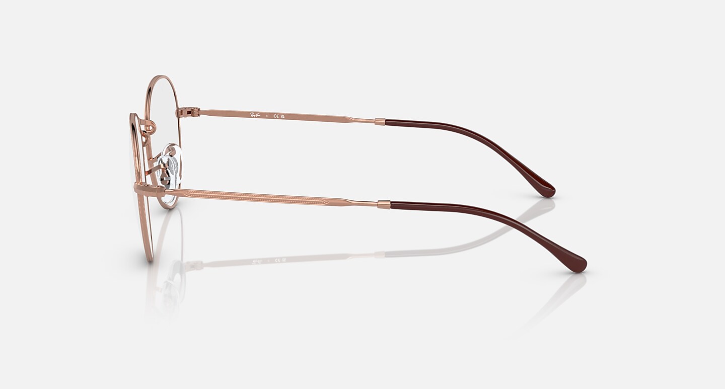 Ray-Ban Eyeglasses Unisex Round Metal Optics II Prescription - Bronze-copper Frame Clear Lenses 51-20 Polarized