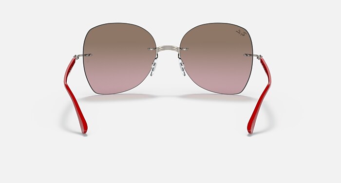 RB8066 TITANIUM Sunglasses in White and Grey Gradient