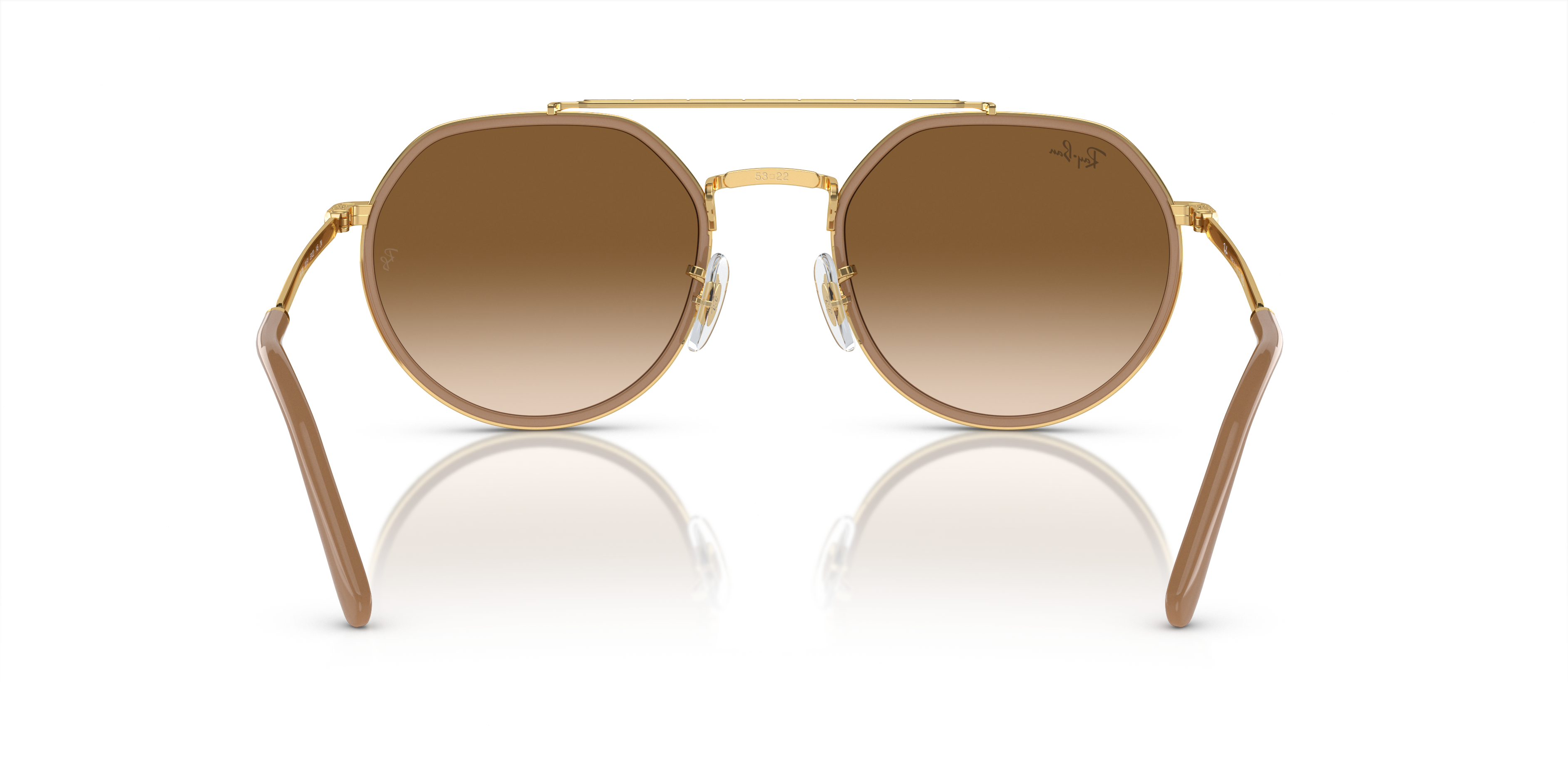 Ray-Ban サングラス RB3765 ARISTA 53 RB3765 Sunglasses in Arista Gold and Light Brown - RB3765
