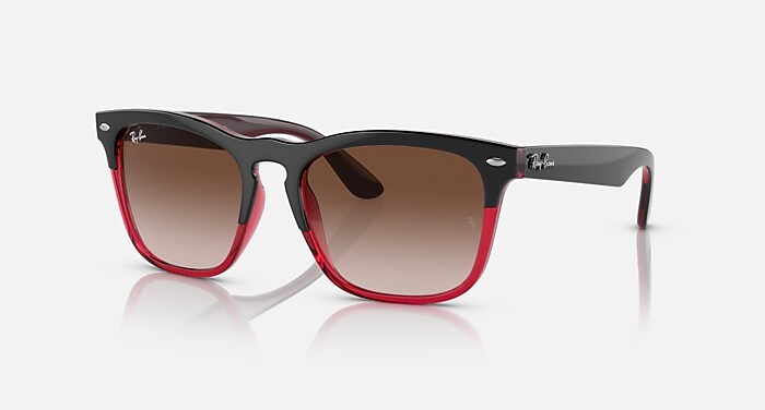 【期間限定！最安値挑戦】 Transparent On Grey in Sunglasses STEVE Red Brown and 小物