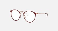 RayBan 酒红色搭玫瑰金色; 粉红金色 null