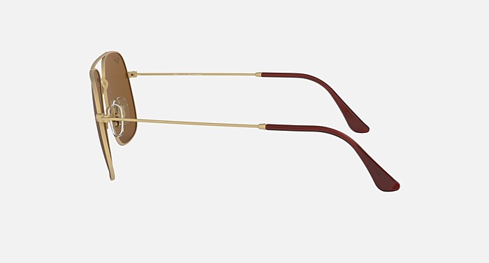 ANDREA Sunglasses in Gold and Dark Brown - RB3595 | Ray-Ban® US